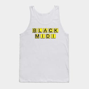 black midi waffle house Tank Top